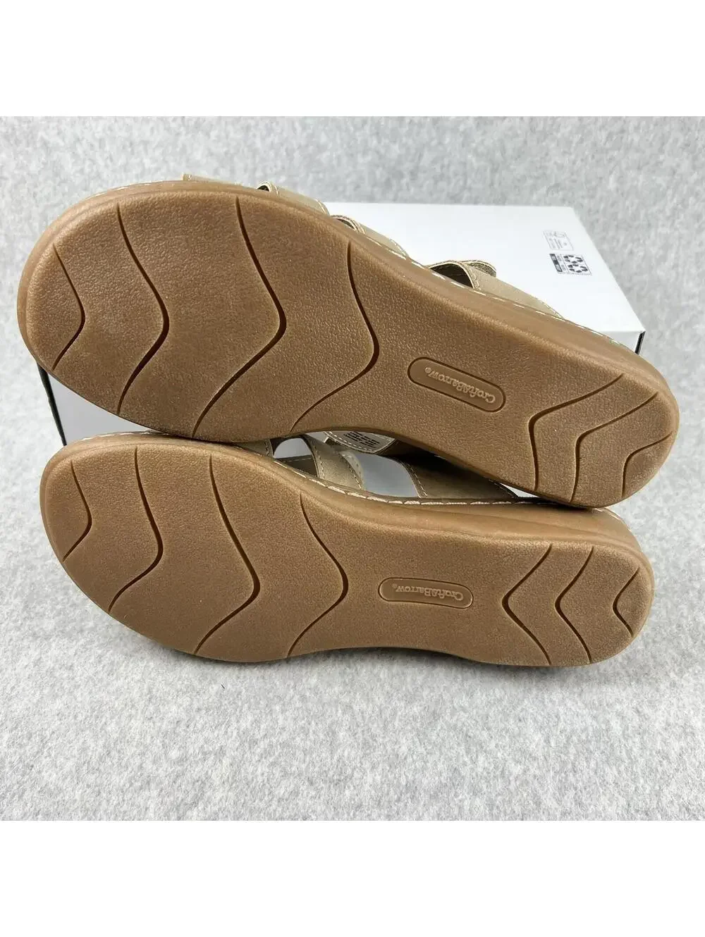 Croft & Barrow Womens Slip On Sandals 8.5 Ortholite Comfort Casual Walking *
